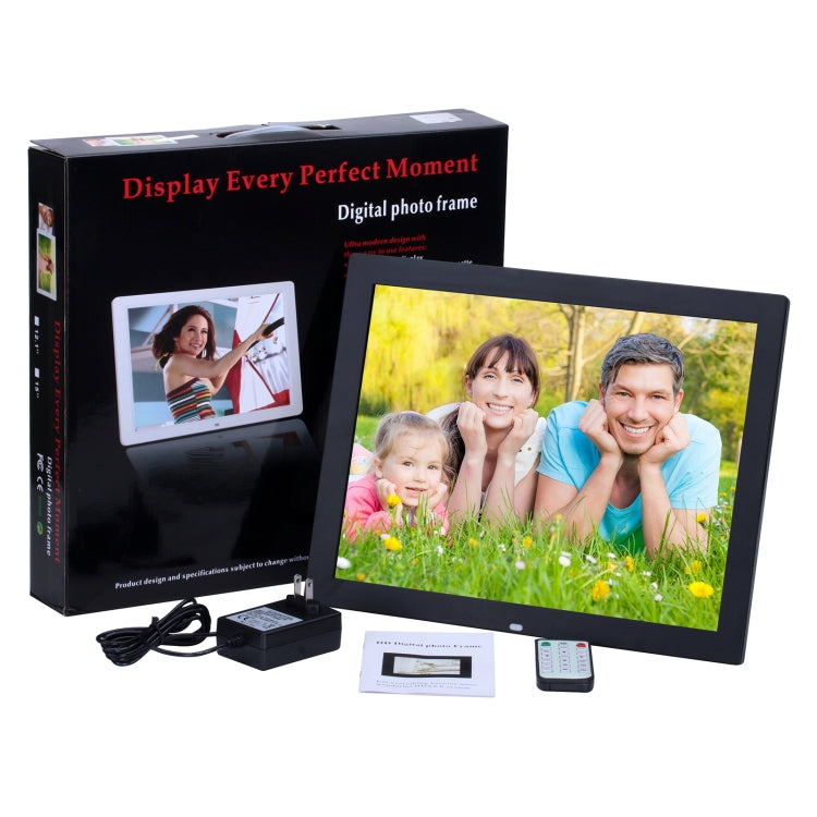 15 inch HD LED Screen Digital Photo Frame with Holder & Remote Control, Allwinner, Alarm Clock / MP3 / MP4 / Movie Player, 15 inch Allwinner