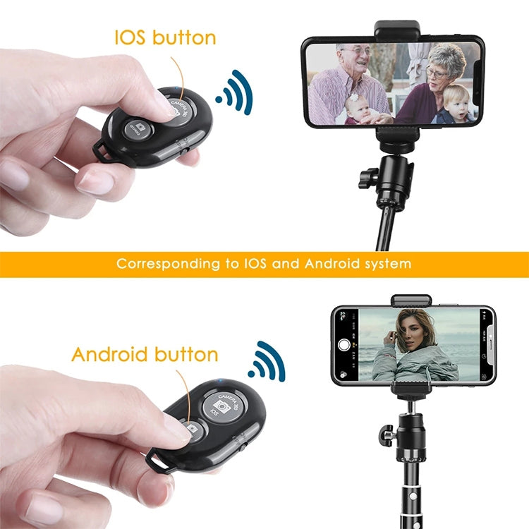 BRCMCOM Chip Universal Bluetooth 3.0 Remote Shutter Camera Control Self-timer, White, Black