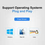 7 Ports USB Hub 2.0 USB Splitter High Speed 480Mbps with ON/OFF Switch / 7 LEDs, 7 Ports (Black)