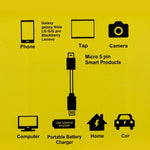 24cm 2A Micro USB to USB Aluminum Alloy Hose OTG Adapter Data Charging Cable with USB-C / Type-C Connector