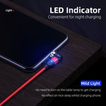 1m 2A Output USB to Micro USB Nylon Braided Rotate Magnetic Charging Cable, 1m Micro USB