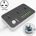 LDNIO SC3604 6 x USB Ports Multi-function Travel Home Office Socket, Cable Length: 2m, US Plug, SAS8611AUK, SAS8611AUS, SAS8611BUK, SAS8611BUS, SAS8611EU