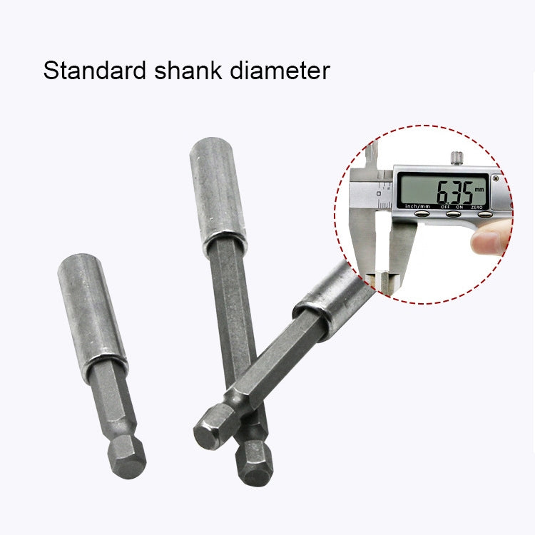 5 PCS 1/4 Electric Batch Head High Magnetism Connecting Rod Pistol Drill Extension Rod Sleeve Fast Turning Joint, Length: 60mm, 60mm Joint