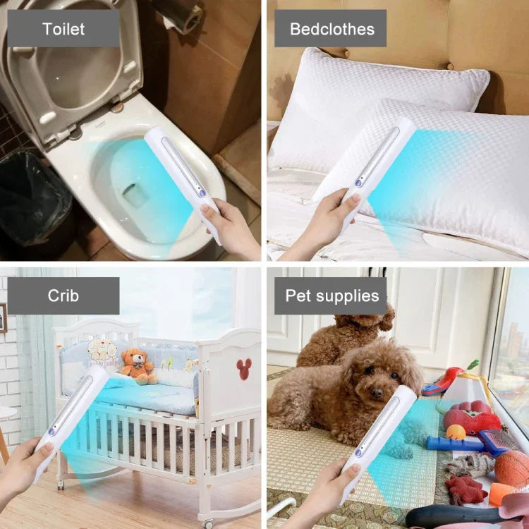 Portable Handheld 3W UV Germicidal Disinfection Lamp Personal Car Travel UV Fast Disinfection Stick, UV Fast Disinfection Stick