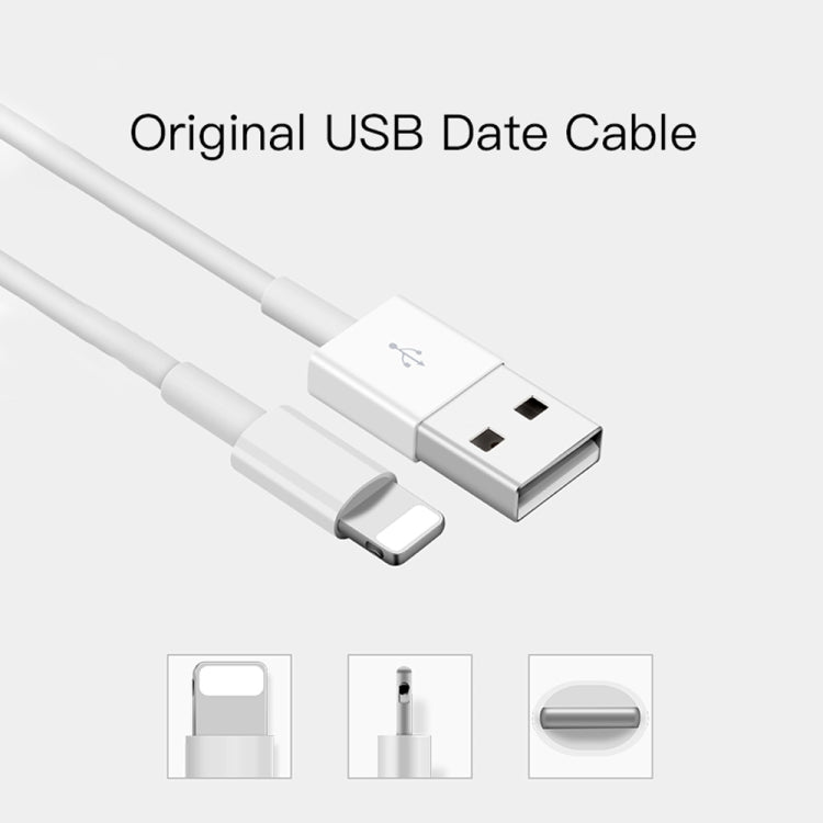 2 in 1 1m USB to 8 Pin Data Cable + 30W QC 3.0 4 USB Interfaces Mobile Phone Tablet PC Universal Quick Charger Travel Charger Set, US Plug, 8 Pin Set US Plug