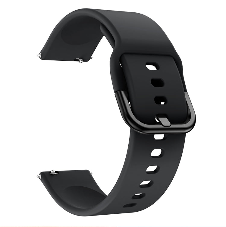 20mm For Huawei Watch GT2 42MM / Amazfit BipS 2 Youth Version Universal Color Buckle Silicone Strap