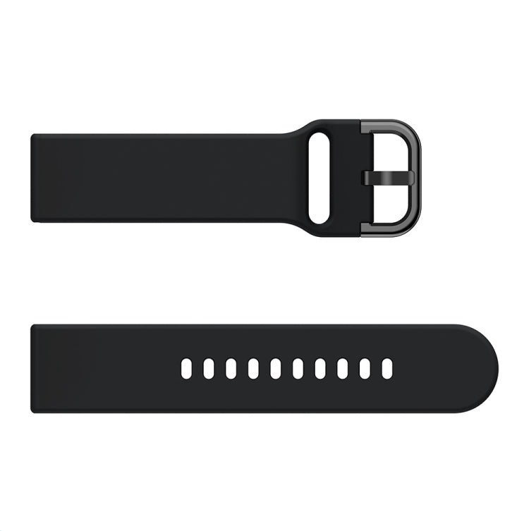 20mm For Huawei Watch GT2 42MM / Amazfit BipS 2 Youth Version Universal Color Buckle Silicone Strap