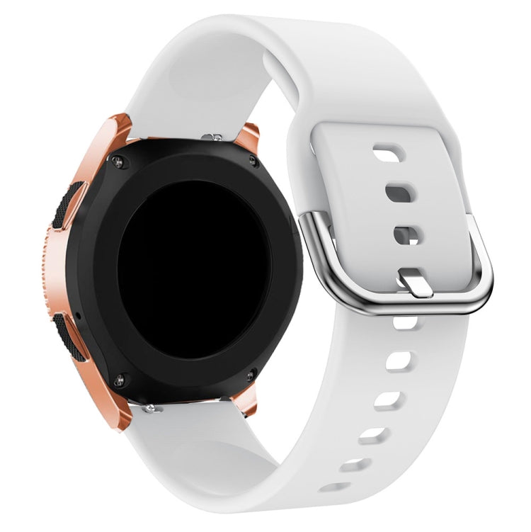 20mm For Huawei Watch GT2 42MM / Amazfit BipS 2 Youth Version Universal Color Buckle Silicone Strap
