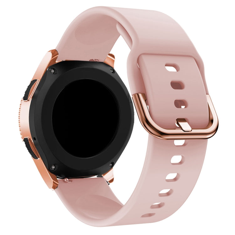 20mm For Huawei Watch GT2 42MM / Amazfit BipS 2 Youth Version Universal Color Buckle Silicone Strap