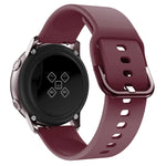 20mm For Huawei Watch GT2 42MM / Amazfit BipS 2 Youth Version Universal Color Buckle Silicone Strap