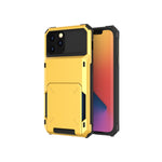 For iPhone 12 Scratch-Resistant Shockproof Heavy Duty Rugged Armor Protective Case with Card Slot, For iPhone 12 mini