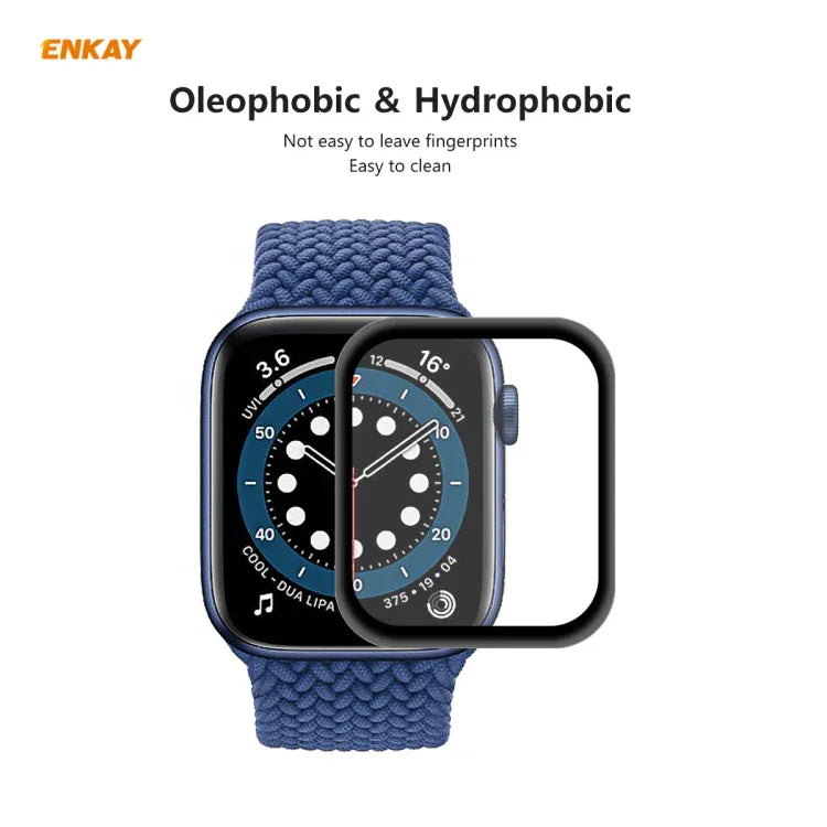 For Apple Watch Series 6/5/4/SE 40mm ENKAY Hat-Prince 3D Full Screen PET Curved Hot Bending HD Screen Protector Film, For Apple Watch Series 6/5/4/SE 40mm