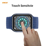 5PCS ENKAY Hat-Prince 0.2mm 9H Surface Hardness 3D Explosion-proof Aluminum Alloy Edge Full Screen Tempered Glass Screen Film, For Apple Watch 6/5/4/SE 40mm, For Apple Watch 6/5/4/SE 44mm