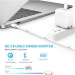 2 in 1 PD 30W USB-C / Type-C + 3A PD 3.0 USB-C / Type-C to USB-C / Type-C Fast Charge Data Cable Set, Cable Length: 2m, AU Plug, 2m AU Plug