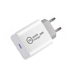 SDC-20W PD 20W Single USB-C / Type-C Interface Travel Charger, EU Plug, US Plug, UK Plug