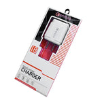 LZ-023 18W  QC3.0 USB Portable Travel Charger + 3A USB toType-C Data Cable, US Plug, Type-C Data Cable, US Plug