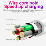 LZ-023 18W  QC3.0 USB Portable Travel Charger + 3A USB toType-C Data Cable, US Plug, Type-C Data Cable, US Plug