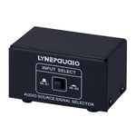 B101 2 In 1 Out (1 In 2 Out) Audio Source Signal Selection Switcher Computer Speaker  RCA Lossless Audio Source Switcher, B101