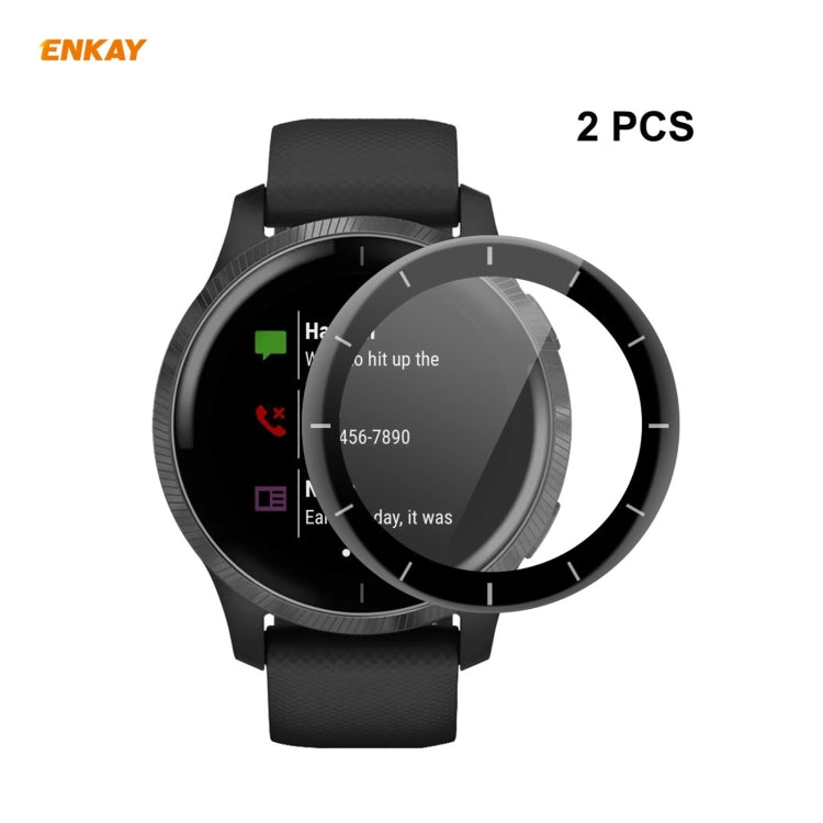 2 PCS ENKAY Hat-Prince 3D Full Screen Soft PC Edge + PMMA HD Screen Protector Film, For Redmi Watch (2 PCS), For Huawei B6 (2 PCS), For Venu 2 / Vivoactive 4 45mm (2 PCS), For Garmin Venu 2S / Vivoactive 4S 40mm (2 PCS)                                 ...
