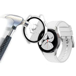 ENKAY Hat-Prince Full Coverage PC Frame + Tempered Glass Protector Composite Case for Samsung Galaxy Watch4 44mm