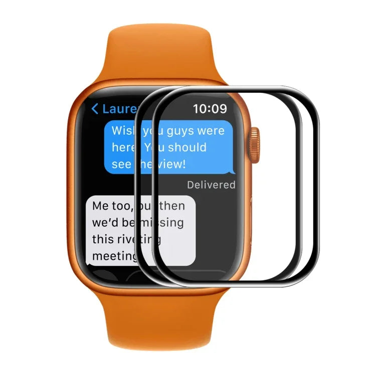 ENKAY Hat-Prince 3D Curved Edge Full Coverage Full Tempered Glass HD Screen Protector Film For Apple Watch Series 9 / 8 / 7 41mm, 1 PC, 2 PCS, 5 PCS, 10 PCS