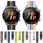 Rainbow Silicone Watchband, For Honor Watch Dream