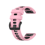 26mm Two-color Silicone Jack Watch Strap, For Garmin Fenix 7X