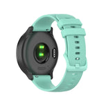 22mm Checkered Silicone Strap, For Samsung Galaxy Watch3 45MM, For Samsung Galaxy Watch 46mm, For Samsung Gear S3 Classic
