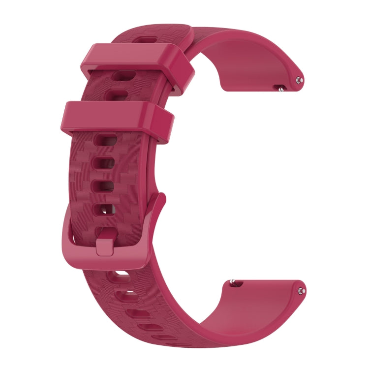 20mm Carbon Fiber Striped Silicone Strap, For Samsung Galaxy Watch 4 40mm / 44mm, For Samsung Galaxy Watch 4 Classic 42mm / 46mm, For Samsung Galaxy Watch 3 41mm, For Samsung Galaxy Watch Active 2 40mm / 44mm