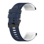 22mm Silicone Mixing Color Watch Strap, For Garmin Forerunner 945, For Garmin Instinct
