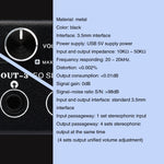1 In 4 Out Audio Frequency Signal Splitter Distribute Device, Non Consumption, 3.5mm Interface Output, 1 In 4 Out 3.5mm Interface