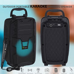NewRixing NRG401C Outdoor Portable Karaoke Wireless Speaker High-Power Audio Amplifier, With Mic