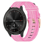 18mm Nylon Woven Watch Band, For Garmin Forerunner 255S, For Garmin Venu 2S, For Garmin Vivomove 3S, For Garmin Vivoactive 4S