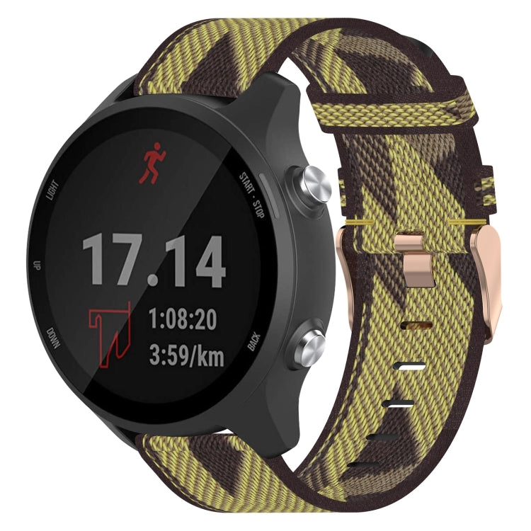 20mm Nylon Woven Watch Band, For Garmin Forerunner 245 Music, For Garmin Forerunner 645, For Garmin Forerunner 645 Music
