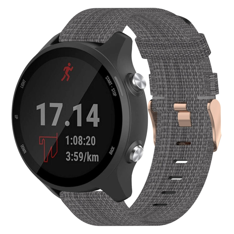 20mm Nylon Woven Watch Band, For Garmin Forerunner 245 Music, For Garmin Forerunner 645, For Garmin Forerunner 645 Music