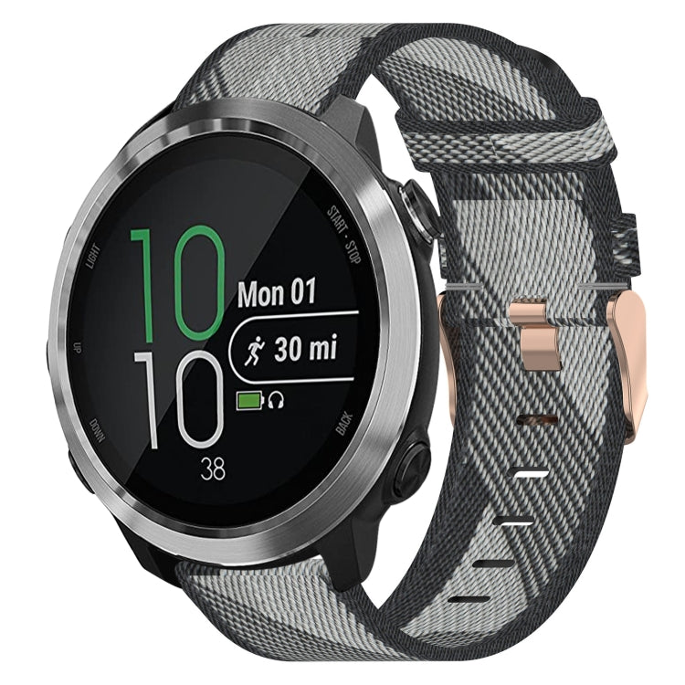20mm Nylon Woven Watch Band, For Garmin Forerunner 245 Music, For Garmin Forerunner 645, For Garmin Forerunner 645 Music