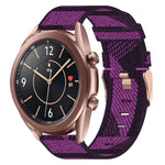 20mm Nylon Woven Watch Band, For Samsung Galaxy Watch 4 40mm, For Samsung Galaxy Watch 4 44mm, For Samsung  Galaxy Watch 4 Classic 42mm, For Samsung  Galaxy Watch 4 Classic 46mm, For Samsung Galaxy Watch 3 41mm, For Samsung Galaxy Watch Active 2 40mm