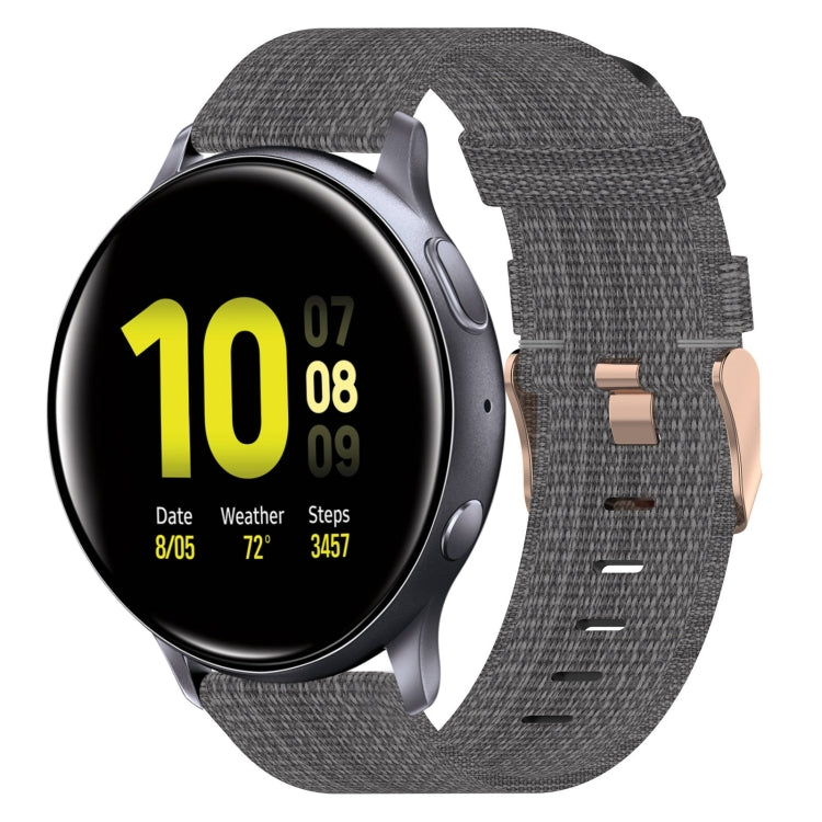 20mm Nylon Woven Watch Band, For Samsung Galaxy Watch Active 2 44mm, For Samsung Galaxy Watch Active 40mm, For Samsung Galaxy Watch 42mm, For Samsung Gear Sport, For Samsung Gear S2 Classic