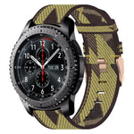 22mm Nylon Woven Watch Band, For Samsung Galaxy Watch3 45mm, For Samsung Galaxy Watch 46mm, For Samsung Gear S3 Classic, For Samsung Gear S3 Frontier