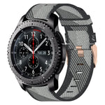 22mm Nylon Woven Watch Band, For Samsung Galaxy Watch3 45mm, For Samsung Galaxy Watch 46mm, For Samsung Gear S3 Classic, For Samsung Gear S3 Frontier