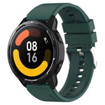 Protruding Head Silicone Strap Silver Buckle, For Samsung Galaxy Watch 46mm 22mm