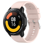 Protruding Head Silicone Strap Silver Buckle, For Samsung Galaxy Watch 46mm 22mm