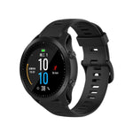 For Garmin Forerunner945 / fenix5 Plus / Approach S60 Monochrome Silicone Watch Band, Black, White, Orange, Pink, Red, Lake Blue, Grey, Blue, Lime, Purple, midnight blue