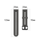 For Garmin Forerunner945 / fenix5 Plus / Approach S60 Monochrome Silicone Watch Band, Black, White, Orange, Pink, Red, Lake Blue, Grey, Blue, Lime, Purple, midnight blue