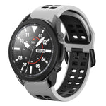 20mm Breathable Two-Color Silicone Watch Band, For Samsung Galaxy Watch 5 Pro  45mm, For Samsung Galaxy Watch 4 40mm