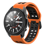 20mm Breathable Two-Color Silicone Watch Band, For Samsung Galaxy Watch 5 Pro  45mm, For Samsung Galaxy Watch 4 40mm