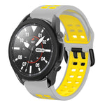 20mm Breathable Two-Color Silicone Watch Band, For Samsung Galaxy Watch 5 Pro  45mm, For Samsung Galaxy Watch 4 40mm