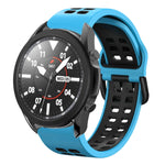 20mm Breathable Two-Color Silicone Watch Band, For Samsung Galaxy Watch 5 Pro  45mm, For Samsung Galaxy Watch 4 40mm