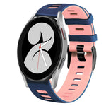 20mm Two-Color Silicone Watch Band, For Samsung Galaxy Watch 5 Pro  45mm, For Samsung Galaxy Watch 4 40mm