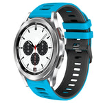20mm Two-Color Silicone Watch Band, For Samsung Galaxy Watch 4 Classic 42mm, For Samsung Galaxy Watch Active 2